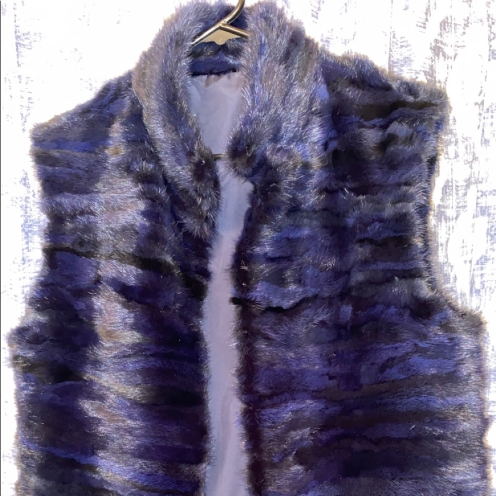 Real Dyed Mink Fur Vest